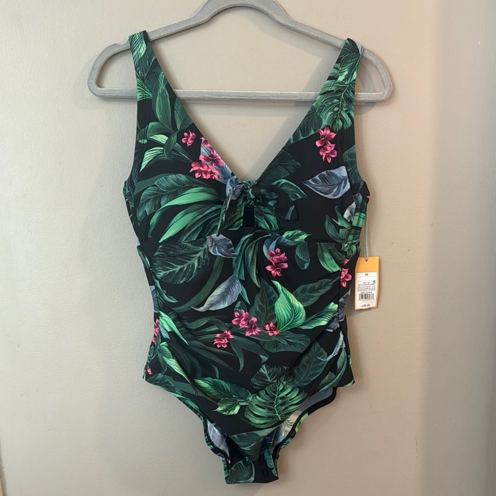 NWT Kona Sol Tropical One Piece Swimsuit